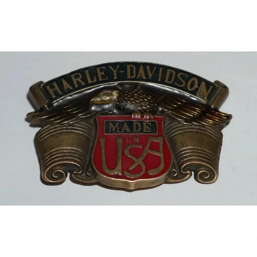 Harley-Davidson Made InThe USA Belt Buckle Vintage